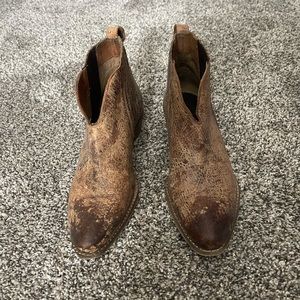 Diba True distressed cowboy booties